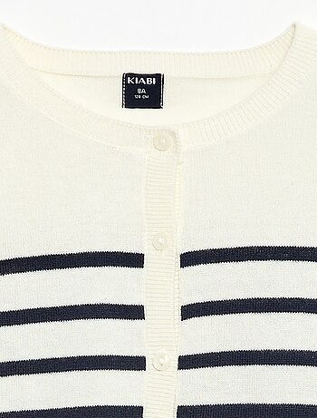 Cardigan leggero a tinta unita con collo rotondo