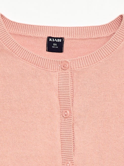 Cardigan leggero a tinta unita con collo rotondo - Kiabi