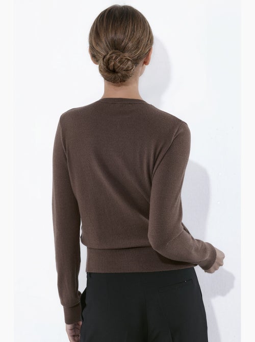 Cardigan leggero in maglia con girocollo hiccup - Kiabi Cardigan leggero in maglia con girocollo hiccup - Kiabi