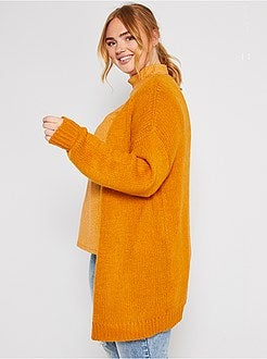 Cardigan lungo a maglia grossa - - Kiabi