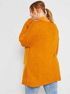 Cardigan lungo a maglia grossa - - Kiabi