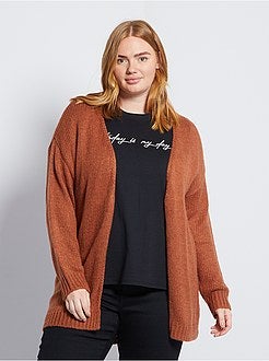 Cardigan lungo a maglia grossa - - Kiabi
