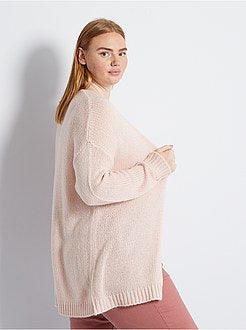 Cardigan lungo a maglia grossa - - Kiabi