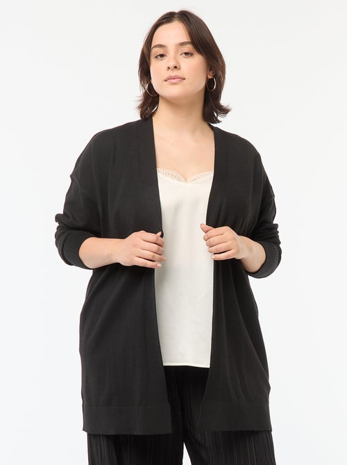 Cardigan lungo aperto in maglina leggera - Kiabi