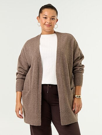 Cardigan lungo aperto