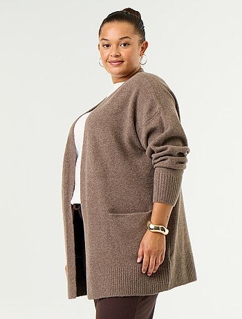 Cardigan lungo aperto