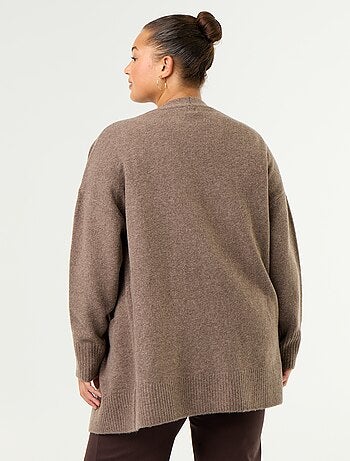 Cardigan lungo aperto