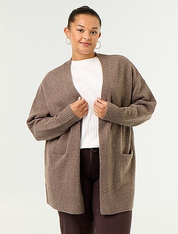 Cardigan lungo aperto