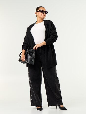 Cardigan lungo aperto