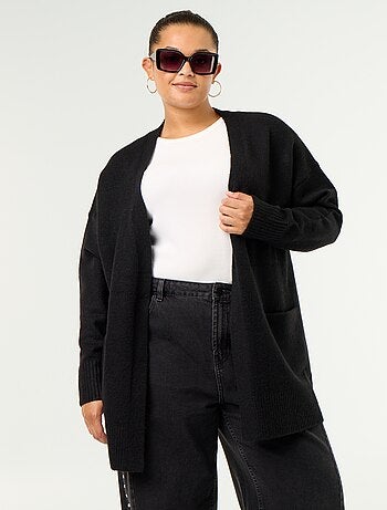 Cardigan lungo aperto