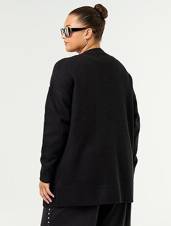 Cardigan lungo aperto