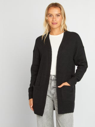 Cardigan lungo con tasche