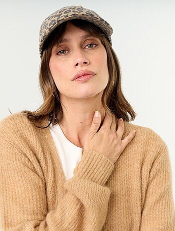 Cardigan lungo da maternità in misto mohair