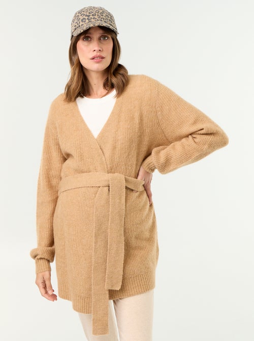 Cardigan lungo da maternità in misto mohair - Kiabi Cardigan lungo da maternità in misto mohair - Kiabi