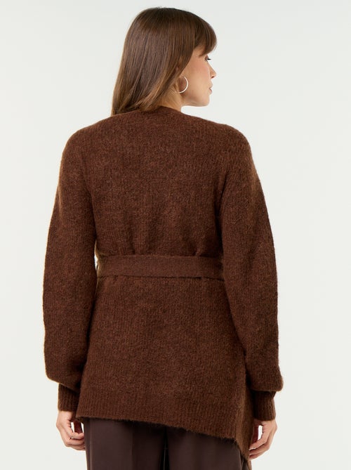 Cardigan lungo da maternità in misto mohair - Kiabi