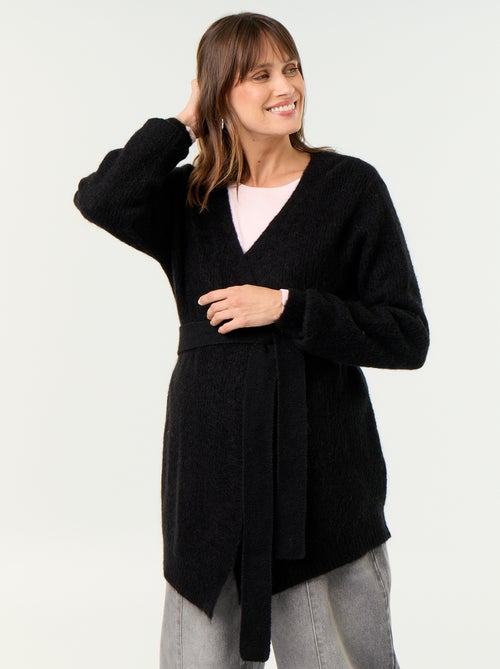 Cardigan lungo da maternità in misto mohair - Kiabi