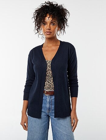 Cardigan lungo in maglia leggera