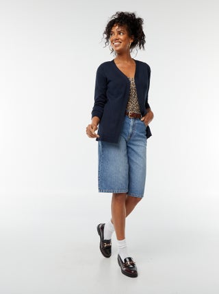 Cardigan lungo in maglia leggera