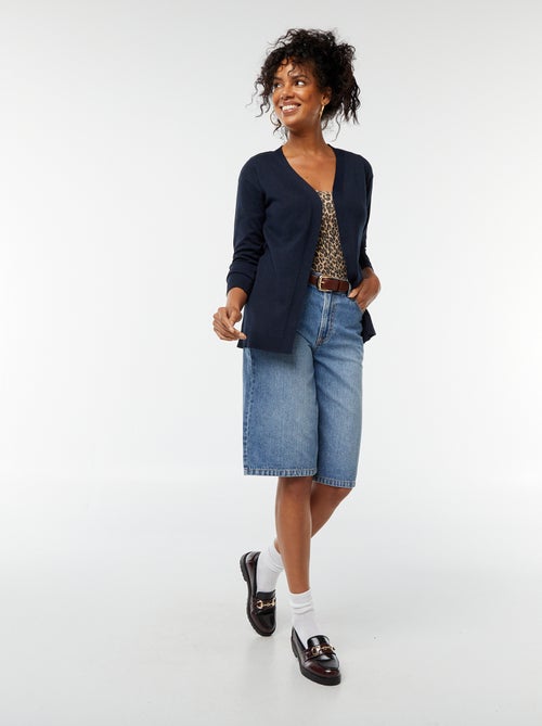 Cardigan lungo in maglia leggera - Kiabi