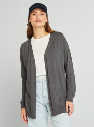 Cardigan lungo in maglia leggera