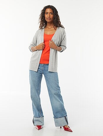 Cardigan lungo in maglia leggera