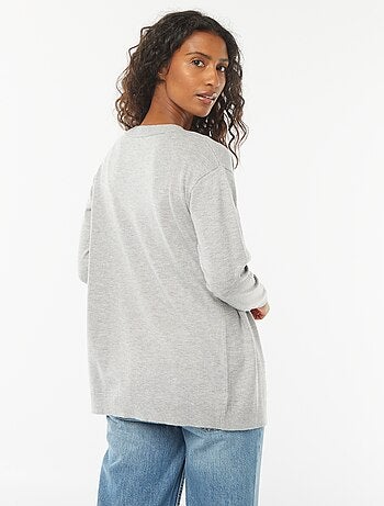 Cardigan lungo in maglia leggera