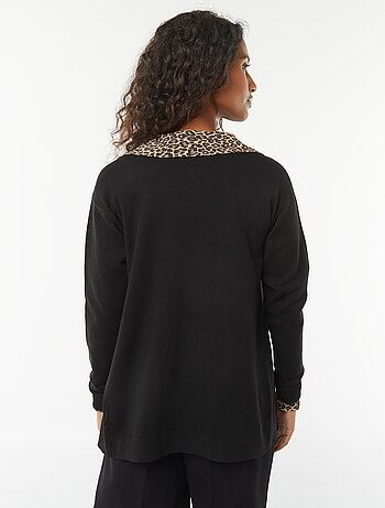 Cardigan lungo in maglia leggera