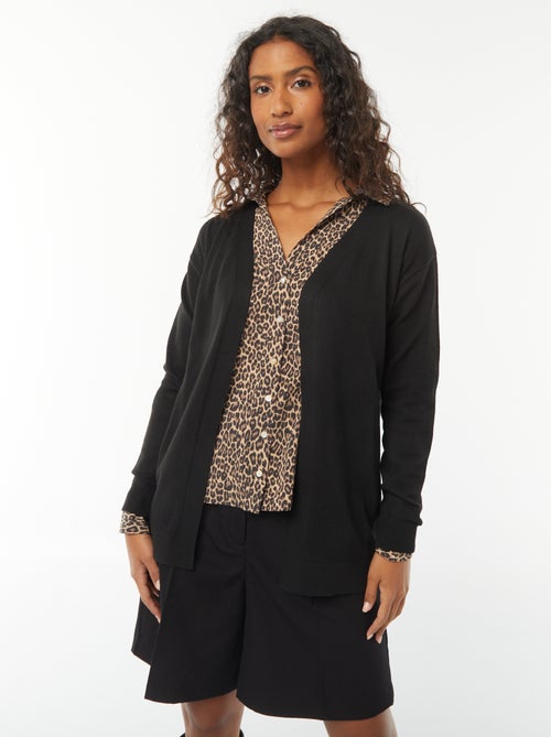 Cardigan lungo in maglia leggera - Kiabi