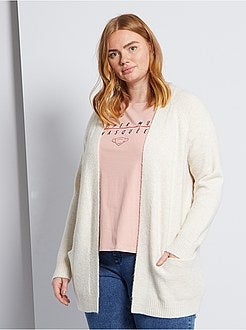 Cardigan lungo in maglia morbida e calda - Kiabi