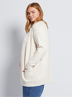 Cardigan lungo in maglia morbida e calda - Kiabi