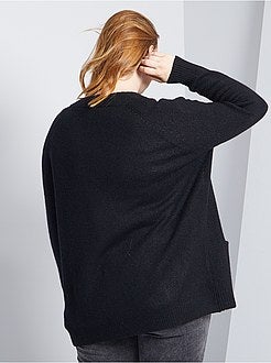 Cardigan lungo in maglia morbida e calda - Kiabi