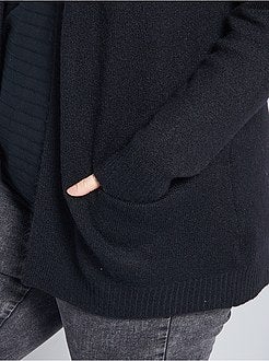 Cardigan lungo in maglia morbida e calda - Kiabi