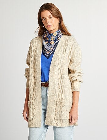 Cardigan lungo in misto lana 'JDY'