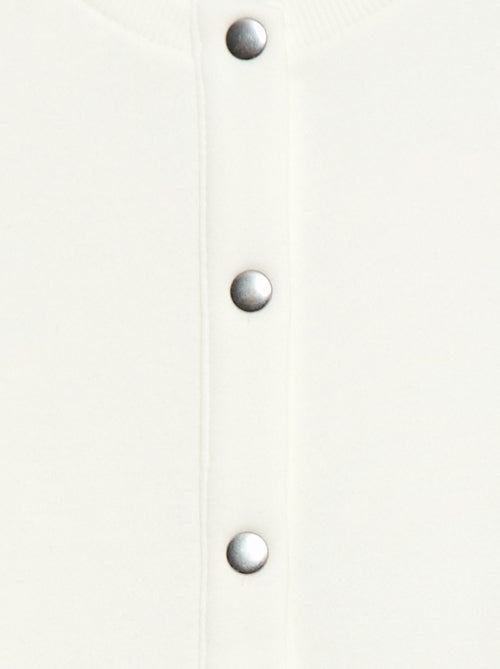 Cardigan maniche lunghe apertura con bottoni a pressione - Kiabi