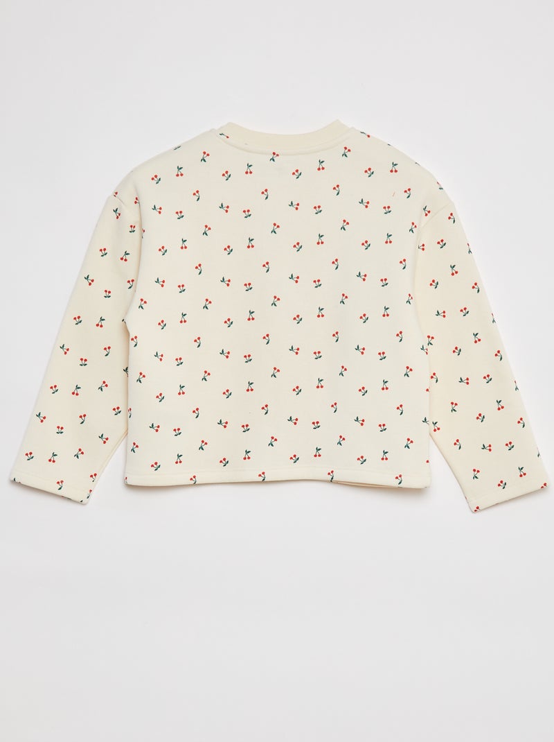 Cardigan maniche lunghe apertura con bottoni a pressione BIANCO - Kiabi