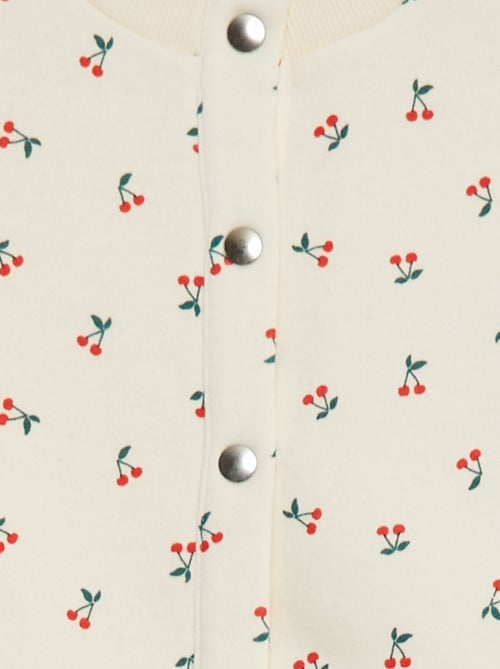 Cardigan maniche lunghe apertura con bottoni a pressione - Kiabi