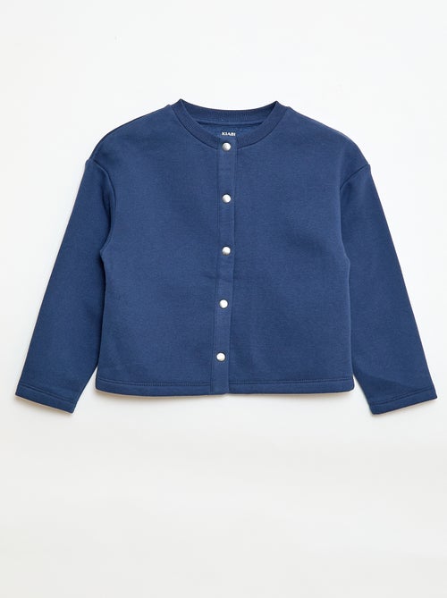 Cardigan maniche lunghe apertura con bottoni a pressione - Kiabi
