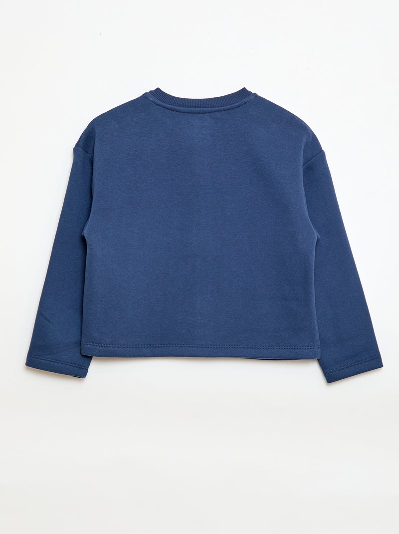 Cardigan maniche lunghe apertura con bottoni a pressione Blu - Kiabi