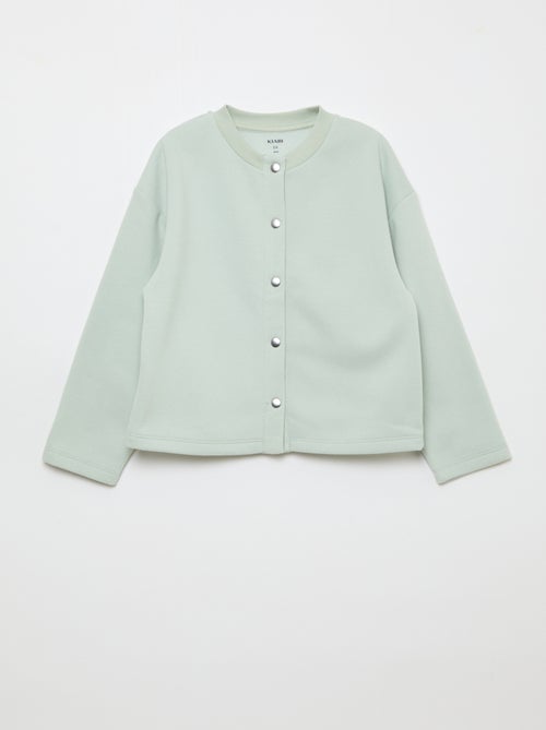 Cardigan maniche lunghe apertura con bottoni a pressione - Kiabi