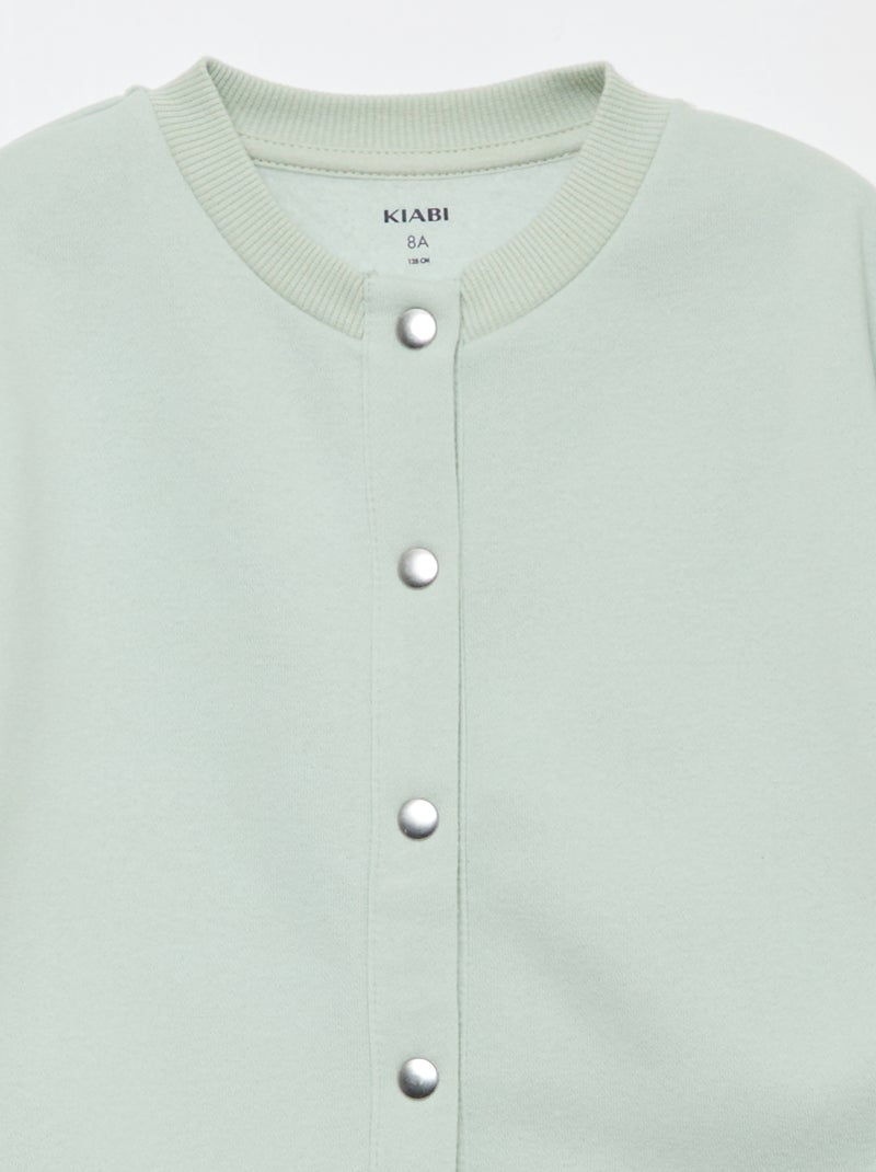 Cardigan maniche lunghe apertura con bottoni a pressione Blu - Kiabi