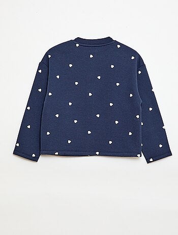 Cardigan maniche lunghe apertura con bottoni a pressione