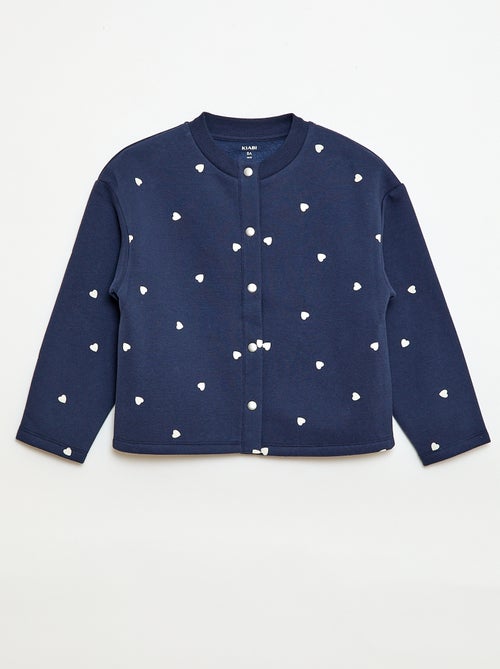 Cardigan maniche lunghe apertura con bottoni a pressione - Kiabi