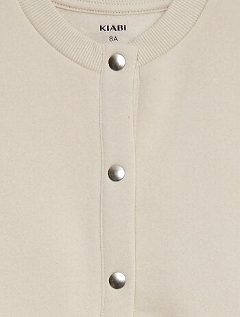 Cardigan maniche lunghe apertura con bottoni a pressione