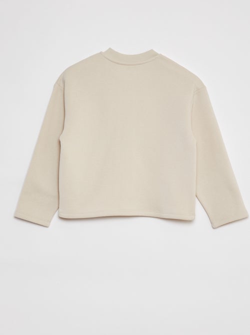 Cardigan maniche lunghe apertura con bottoni a pressione - Kiabi