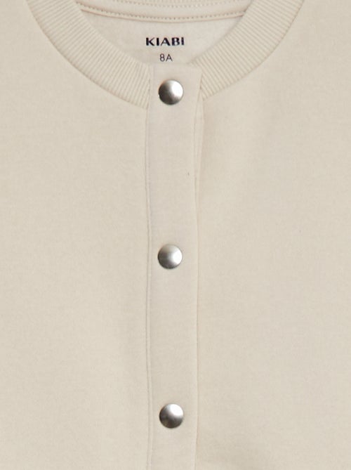 Cardigan maniche lunghe apertura con bottoni a pressione - Kiabi