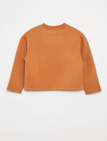 Cardigan maniche lunghe apertura con bottoni a pressione