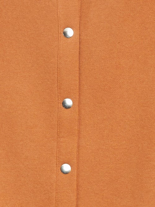 Cardigan maniche lunghe apertura con bottoni a pressione - Kiabi