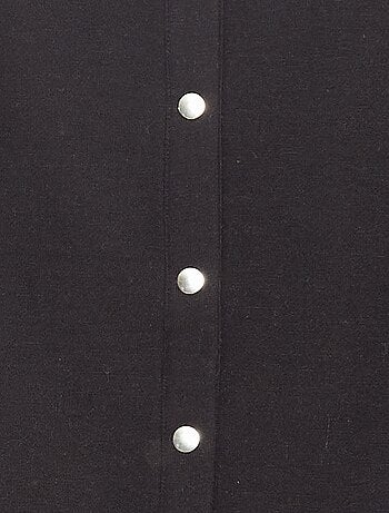 Cardigan maniche lunghe apertura con bottoni a pressione