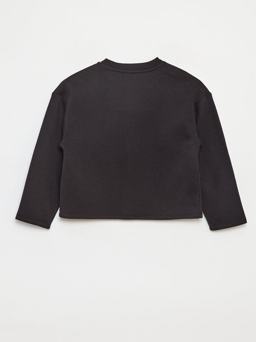 Cardigan maniche lunghe apertura con bottoni a pressione - Kiabi