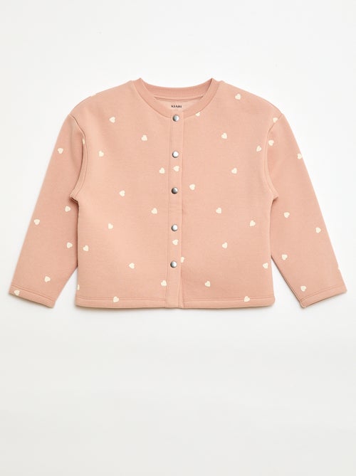 Cardigan maniche lunghe apertura con bottoni a pressione - Kiabi